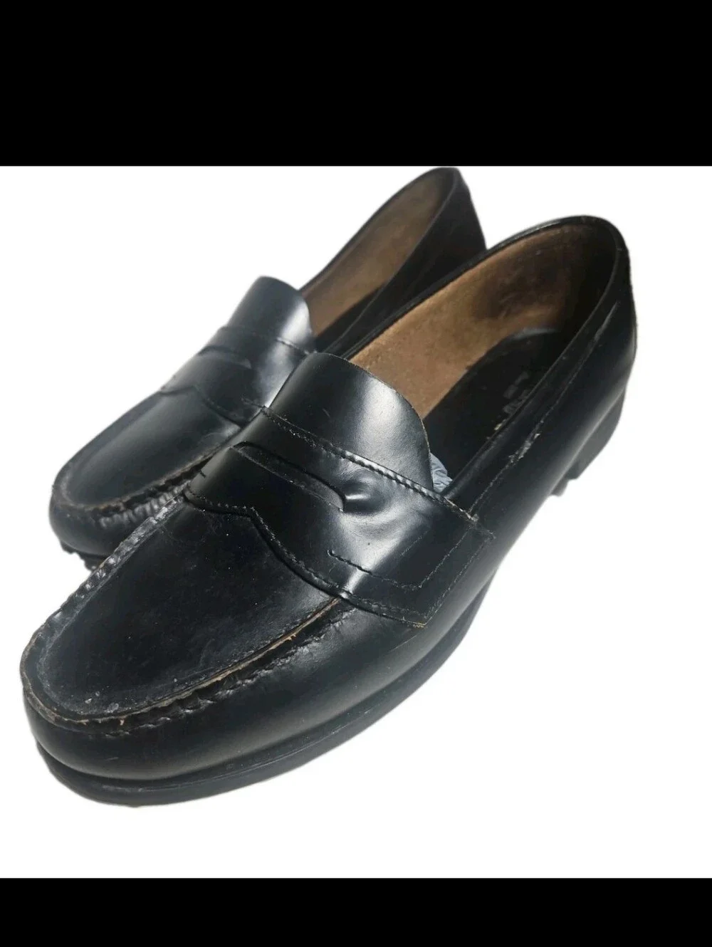 Eastland Women Sz10M Black Leather Classic II Penny Loafer Shoe  SN3921[7E